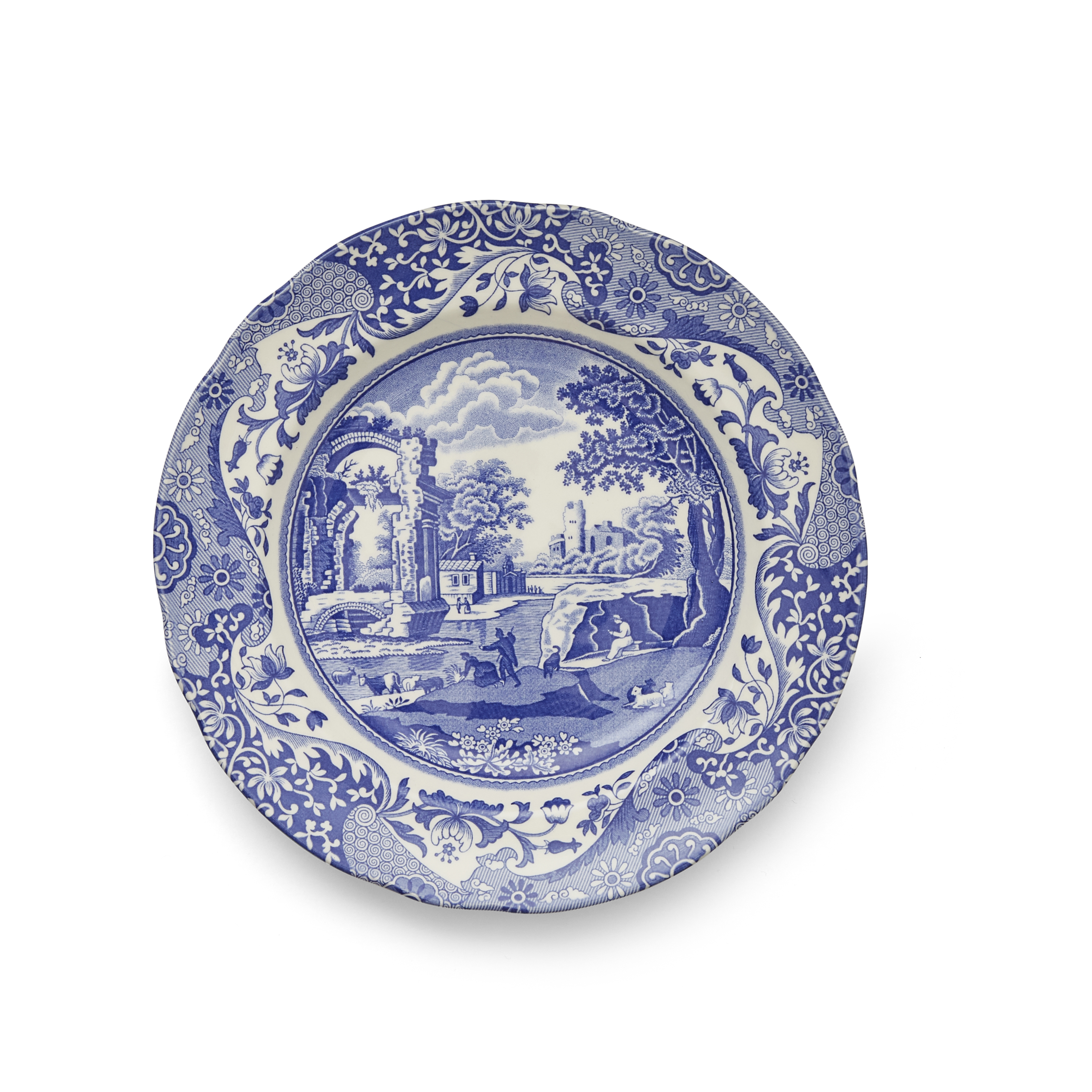 Blue Italian Luncheon Plates Set of 4 image number null